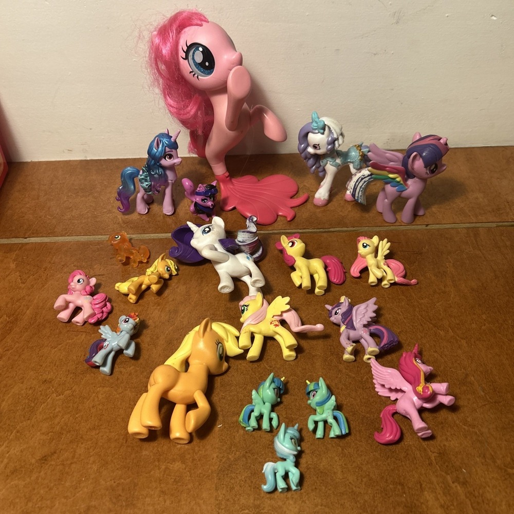 My Little Pony MLP Mini Figure Lot Fluttershy, Pinkie Pie, Twilight J6